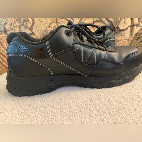 Ace Work Boot Piston Low AT Black Lace Up Waterproof Boots Men's 12 Wide - Picture 8 of 10